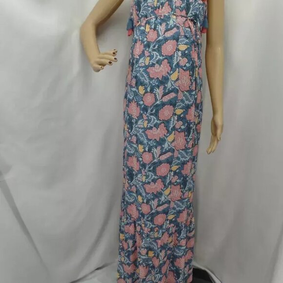 LOFT MATERNITY MULTICOLOR WILDFLOWER COLLAGECORE BEACHY DRESS SIZE: M NWT - Picture 4 of 8